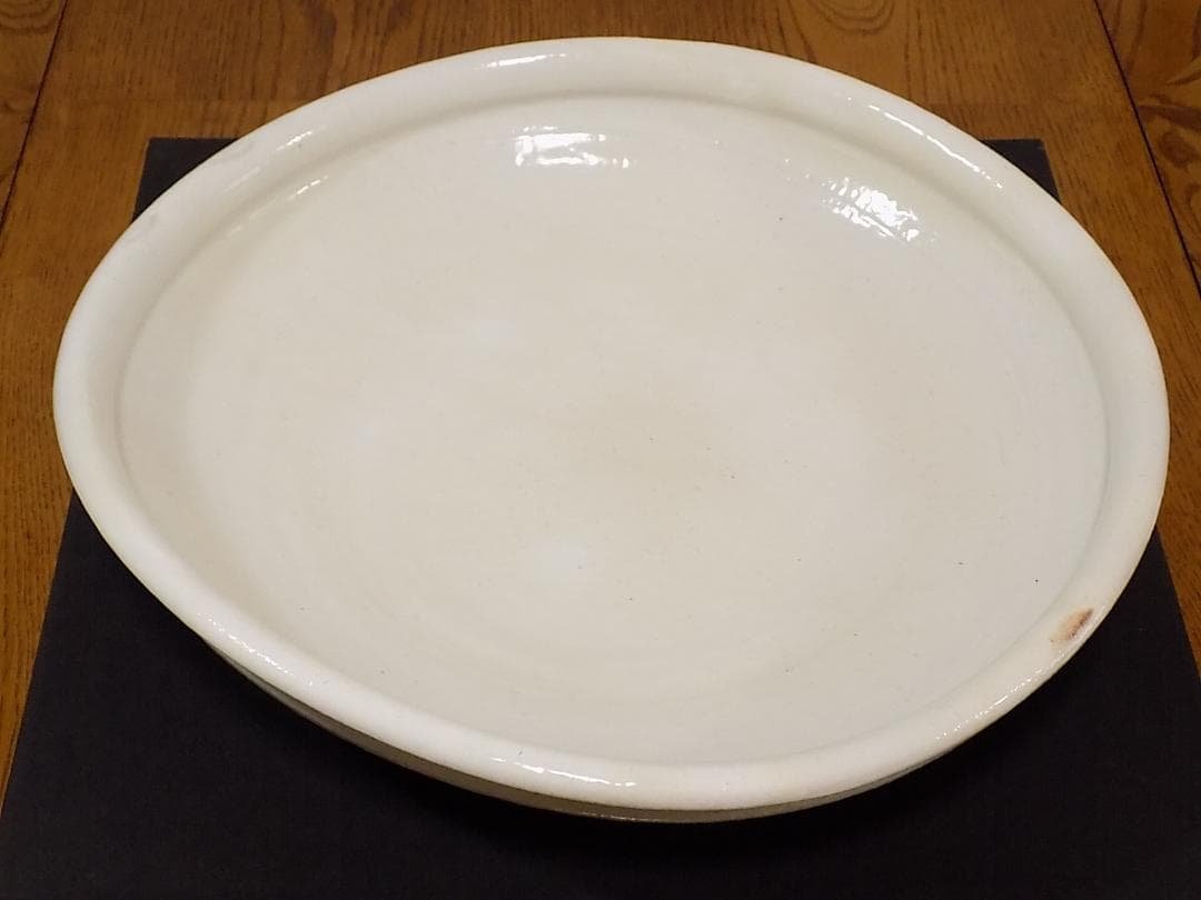 古谷信男 粉引き楕円大鉢　新品未使用　信楽焼 古谷製陶所