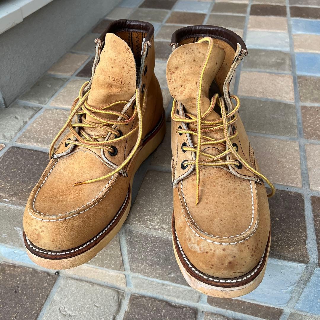 90s 旧刺繍羽根タグ レッドウイング 2878 モック ヌバック