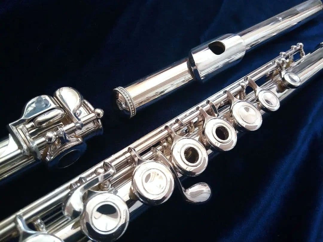 ♦オーバーホール済♦希少リングキー♦頭部管銀製♦サンキョウ　フルート　エチュード