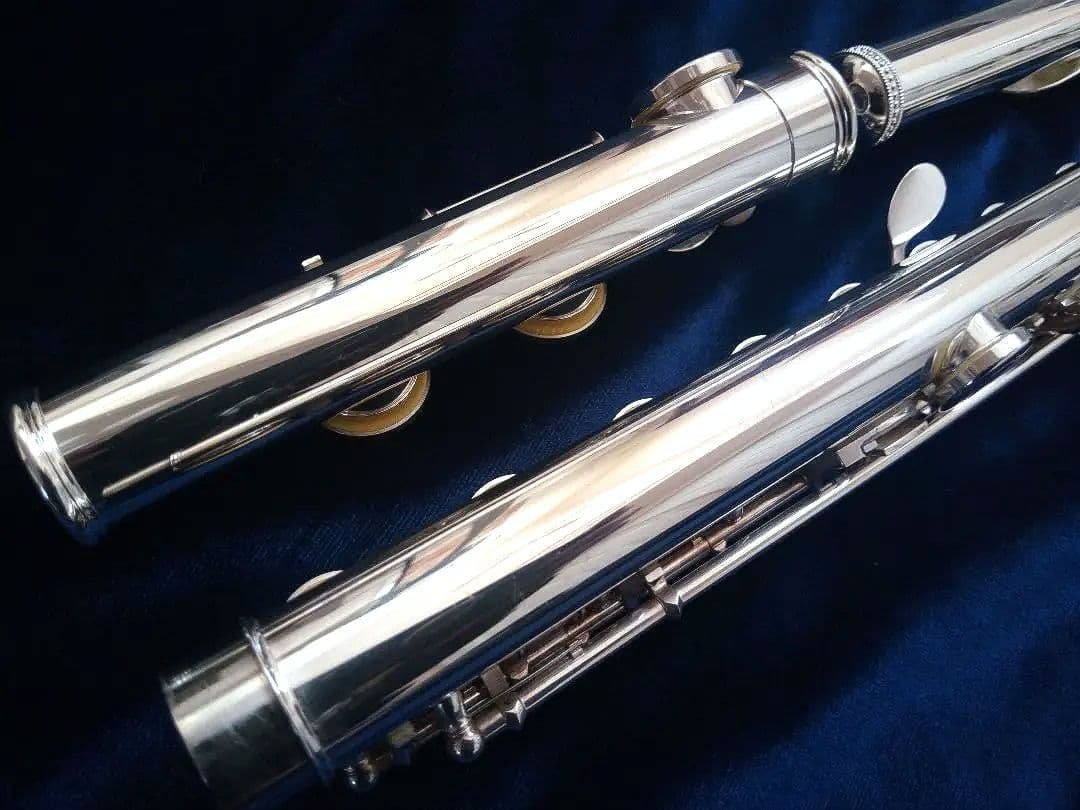 ♦オーバーホール済♦希少リングキー♦頭部管銀製♦サンキョウ　フルート　エチュード