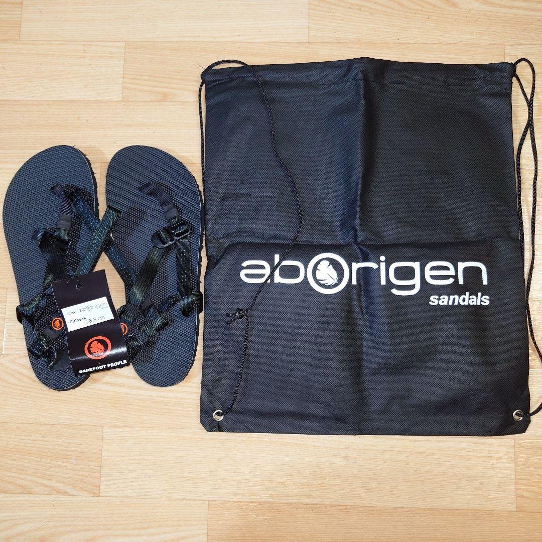 アボサンダル　aborigen sandals prineos 黒　26.5cm