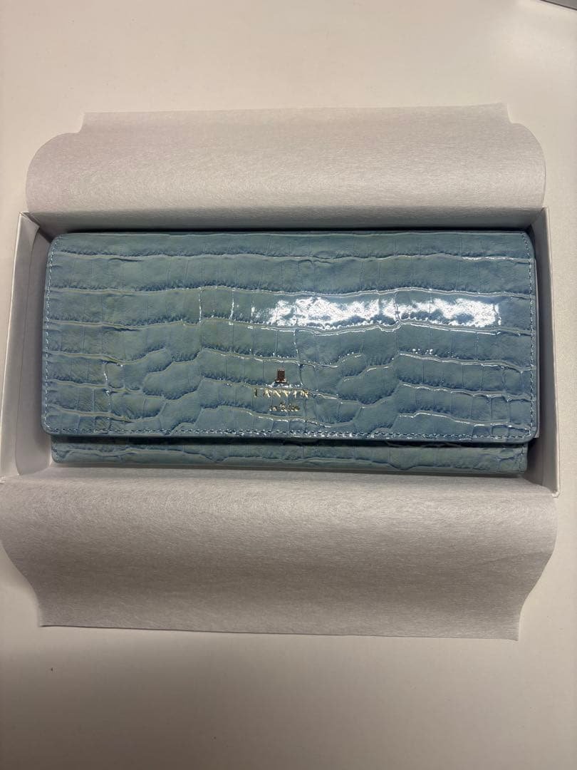 【新品箱付】LANVIN en Bleu ライトブルー 長財布