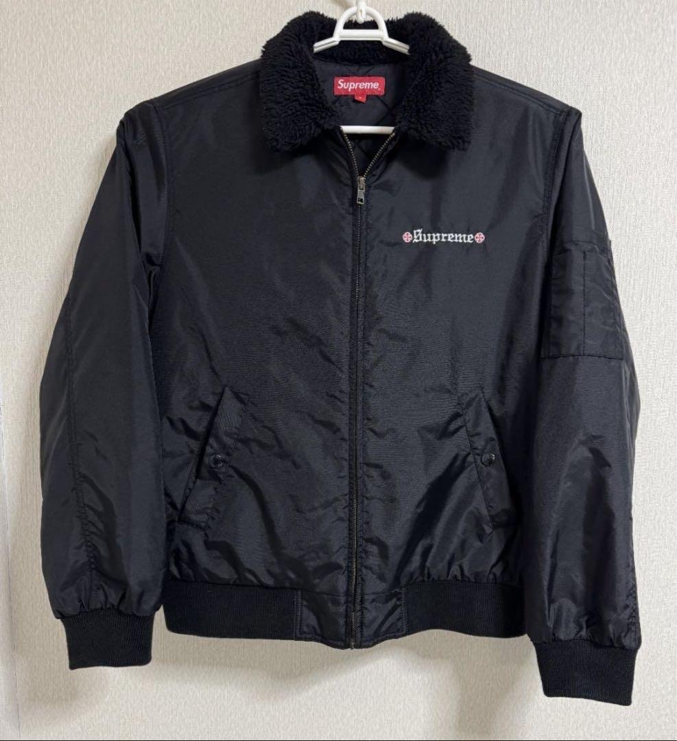 Supreme Independent ボンバージャケット　ブラック　Sサイズ