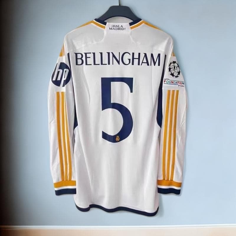 24-25 レアル・マドリード Bellingham 背番号5 長袖 シャツ