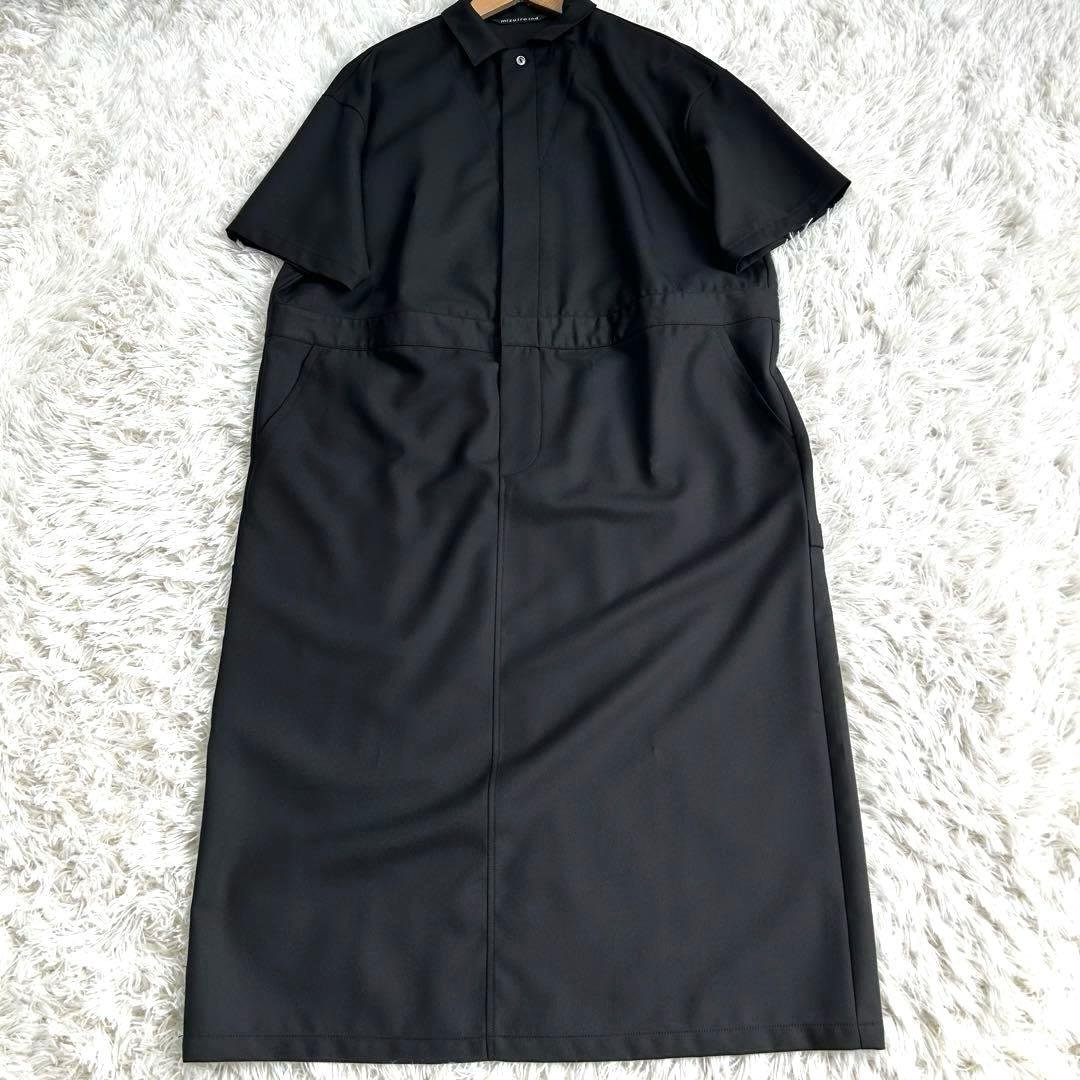mizuiro ind ペインターライクワンピース　ブラック