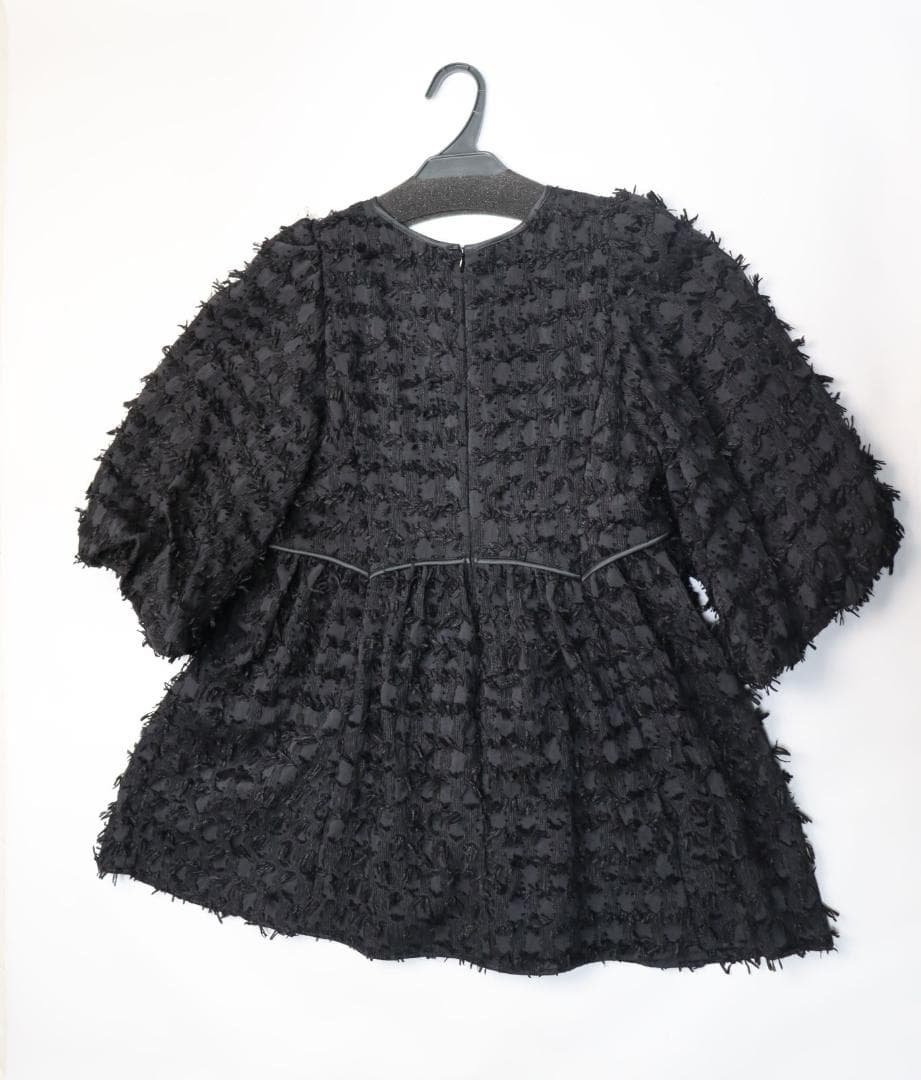 定価15,950円 新品 アダムエロペ 【逸品】ジャガードペプラムブラウス