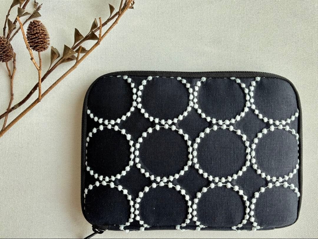 【マルチケース】ミナペルホネン タンバリン navy × light blue