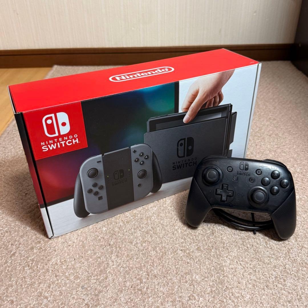 Nintendo Switch グレー プロコン付き