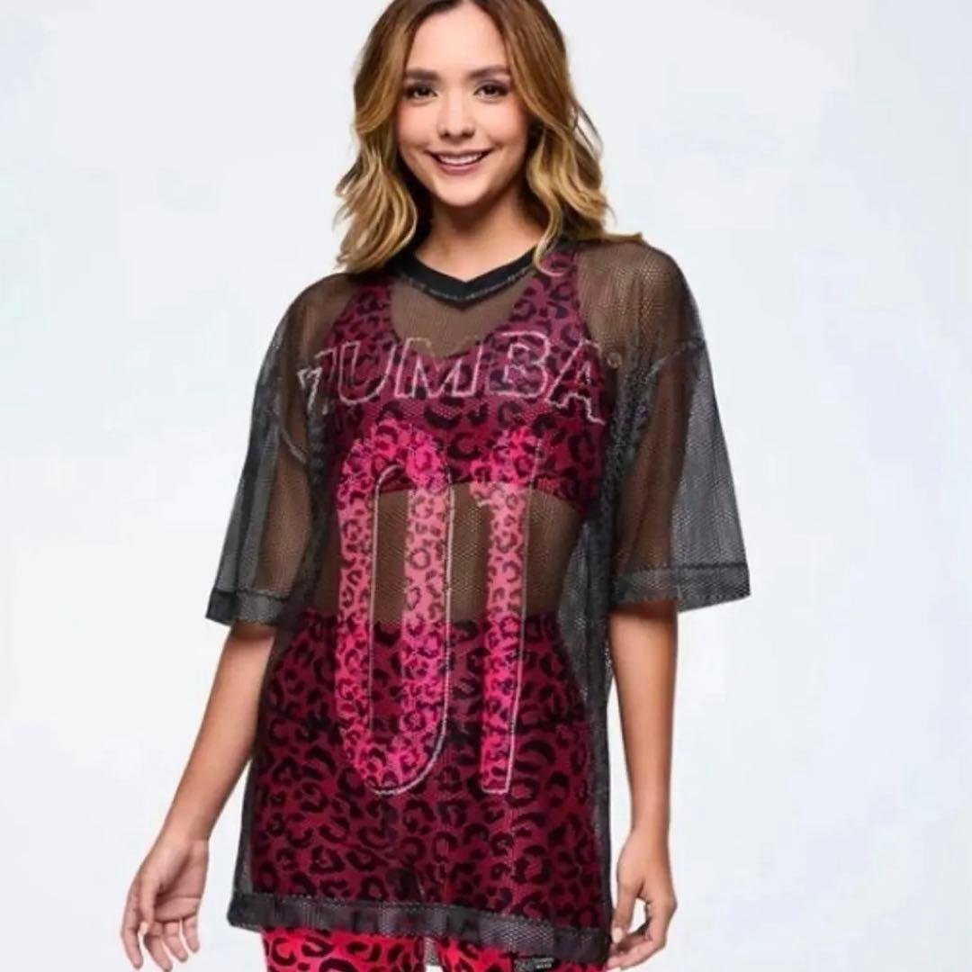 ZUMBAメッシュレオパード柄 新品　XS