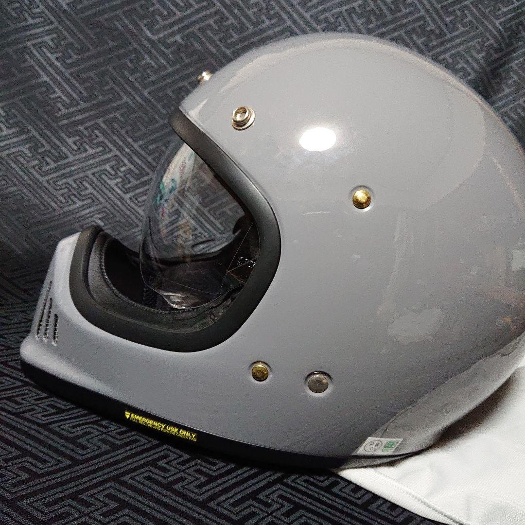 中古 SHOEI EX-ZERO バサルトグレー M /昭栄加工