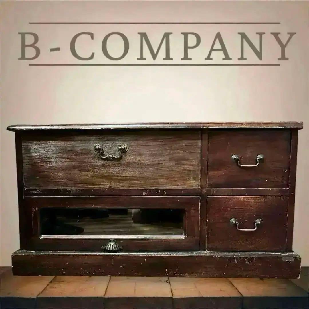 テレビボード　テレビ台　アンティーク風　無垢材　昭和レトロ　民芸家具