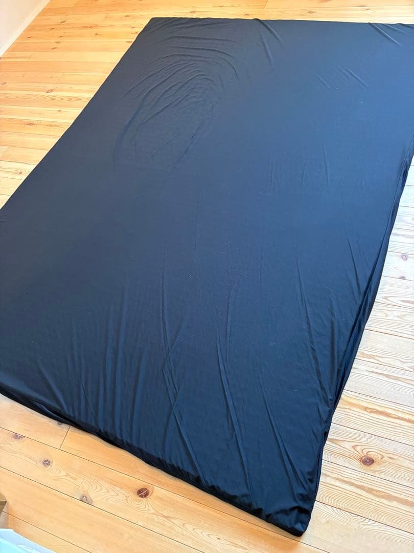ヒツジのいらないマットレス ブラック ダブル
