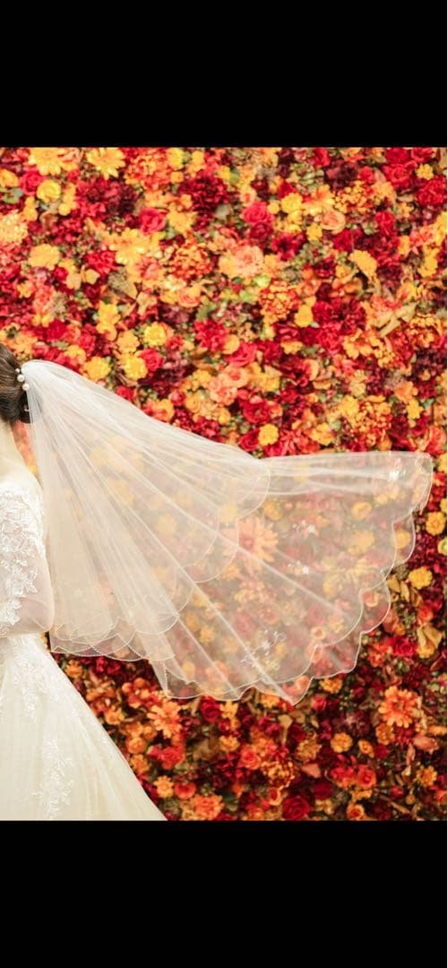 tveir クラウディア ウェディングベール ビーズ刺繍付き