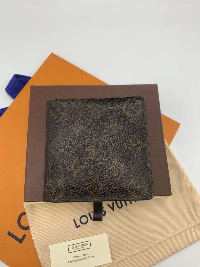 LOUIS VUITTON ルイヴィトン　折り財布　モノグラム　レザー　ブラウン