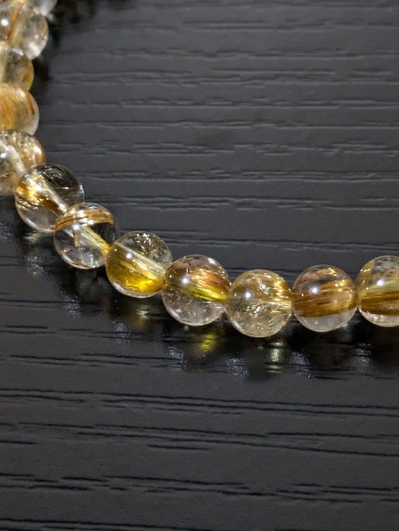 超ハイクオリティ✨ 超透明 金針多数✨ タイチンルチルクォーツブレスレット