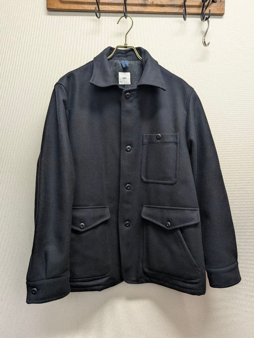 ts(s) ダークブルー ジャケット ウール混合