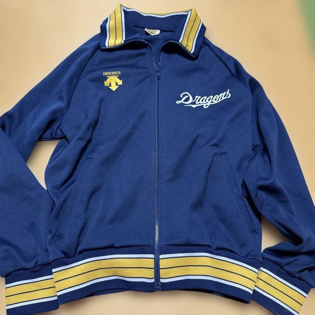 当時物実使用　中日ドラゴンズ　DESCENTE　スタジャン　デサント昭和レトロ