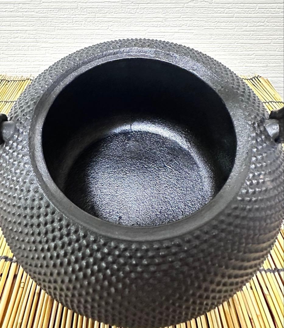 未使用品　南部成龍堂鋳造所　伝統工芸士 及川 光正(齋峰)１８型　南部鉄瓶