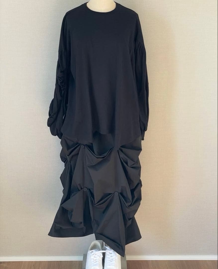 超美品♡エンフォルドENFOLDギャザーモチーフスリーブティーシャツ¥29700