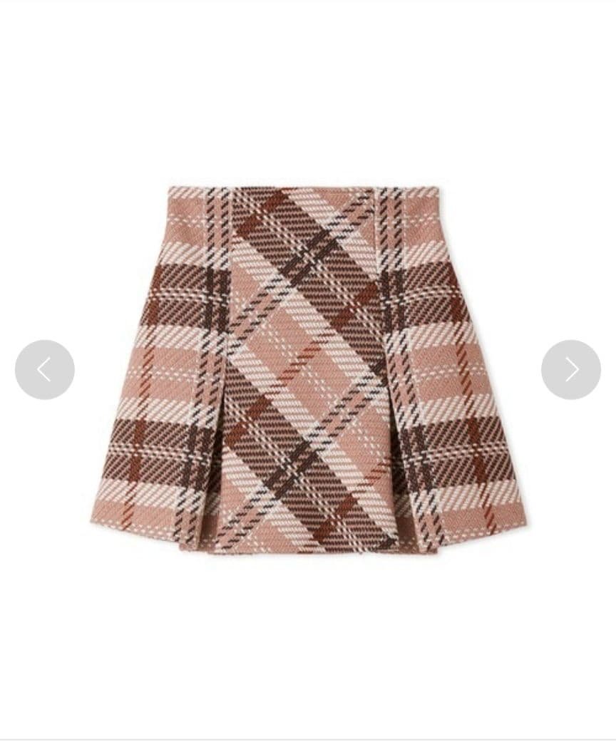 ♡SNIDEL♡ロービングチェックミニスカート♡ピンク♡