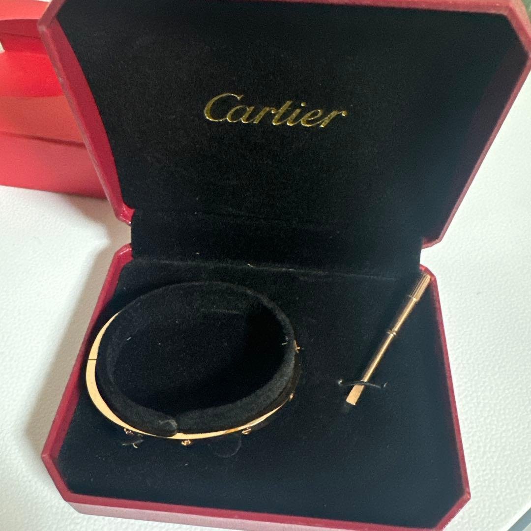 Cゴールド バングル ダイヤモンド付き