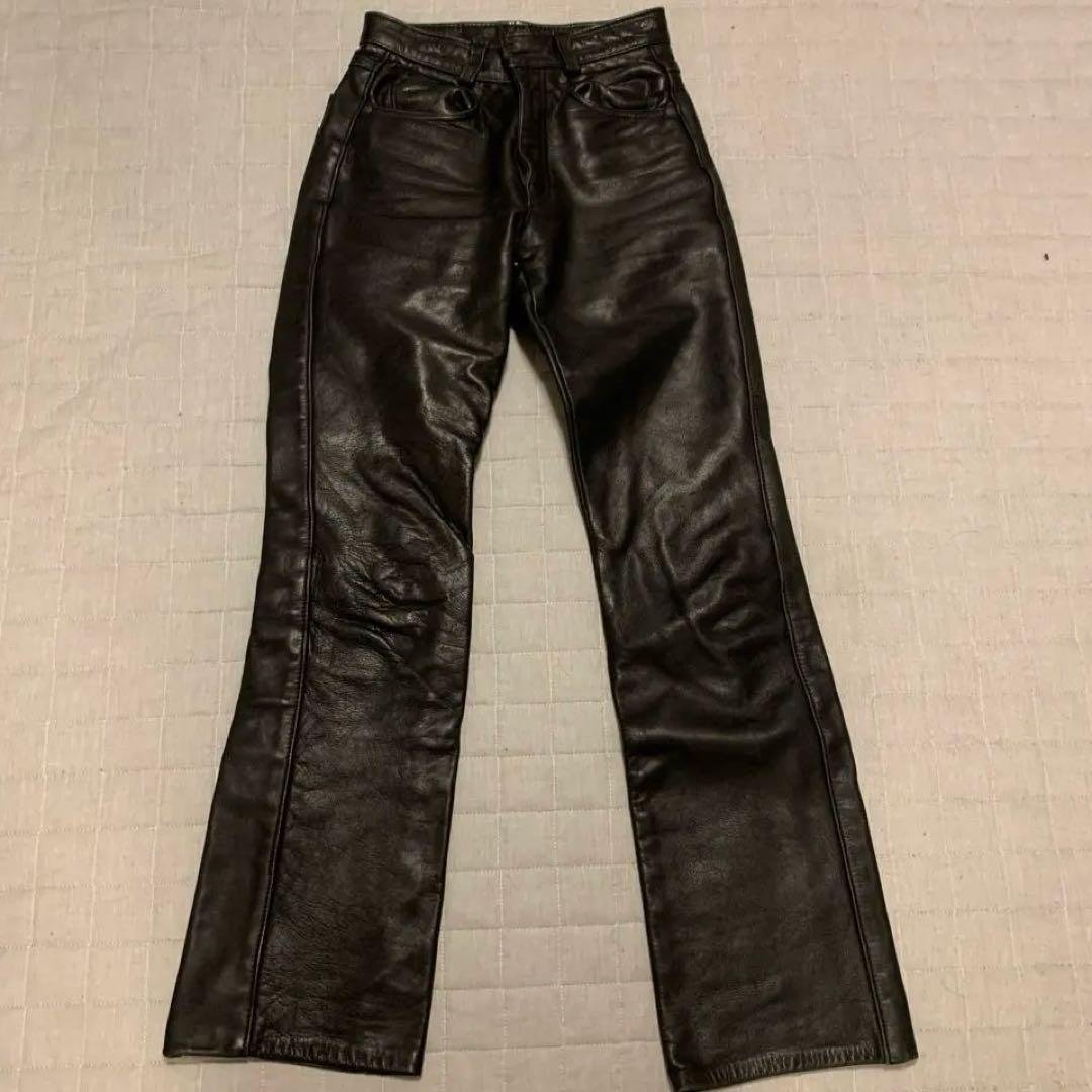 Schott Perfecto レザーパンツ ブーツカット　サイズ28