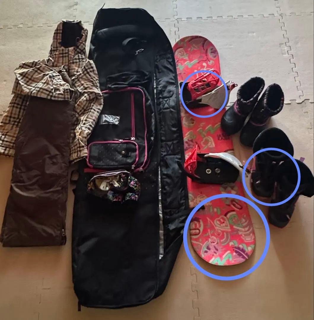 スノーボードセット　120〜140cm 22〜23cm