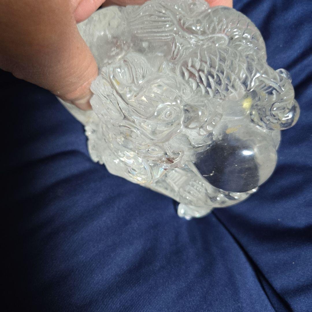龍神彫刻 水晶