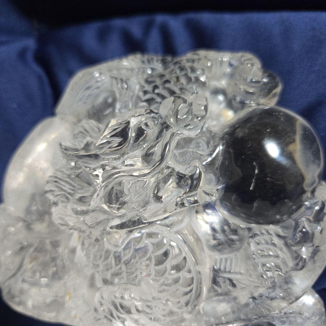 龍神彫刻 水晶