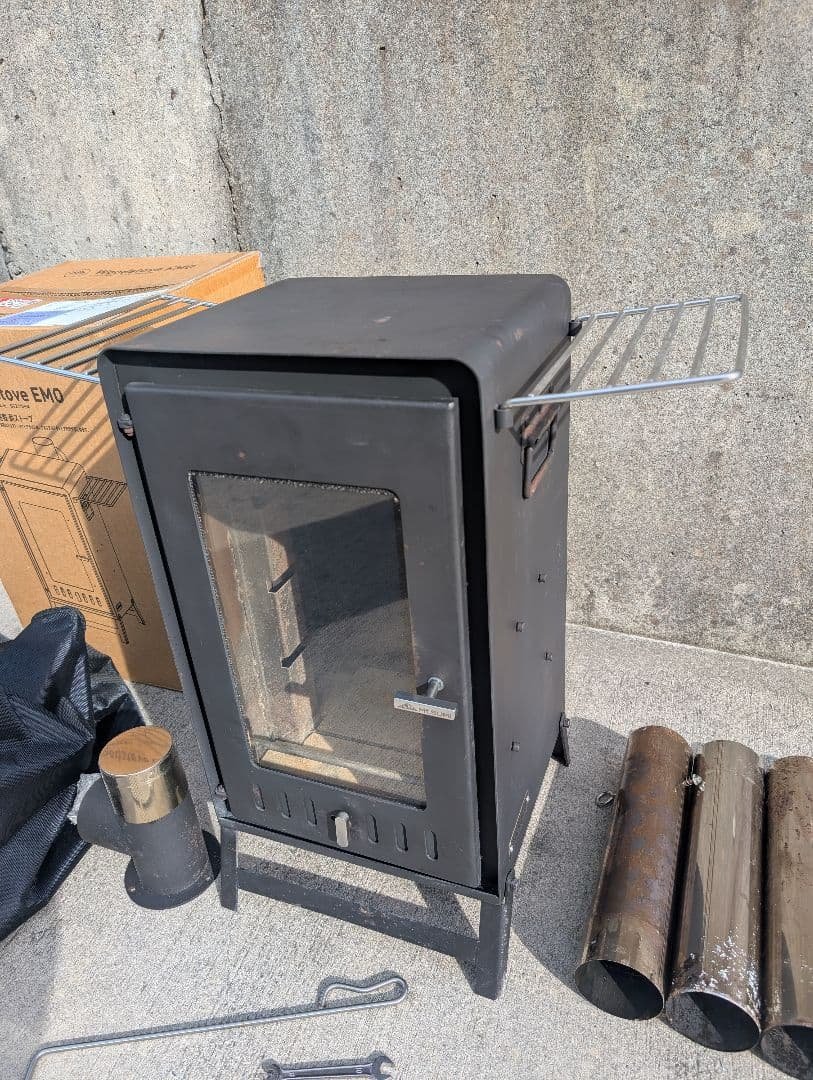 【送料無料】マウントsumi emo薪ストーブ 延長煙突付き