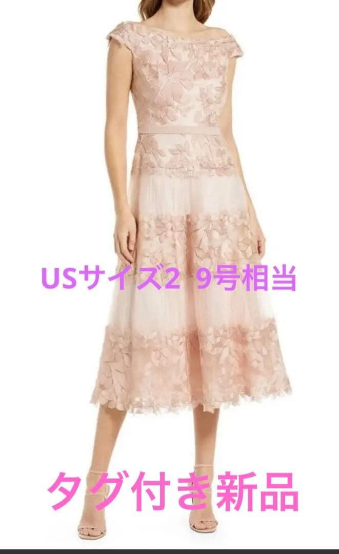 週末限定価格タダシショウジドレスワンピースサイズ2tadashishojiピンク