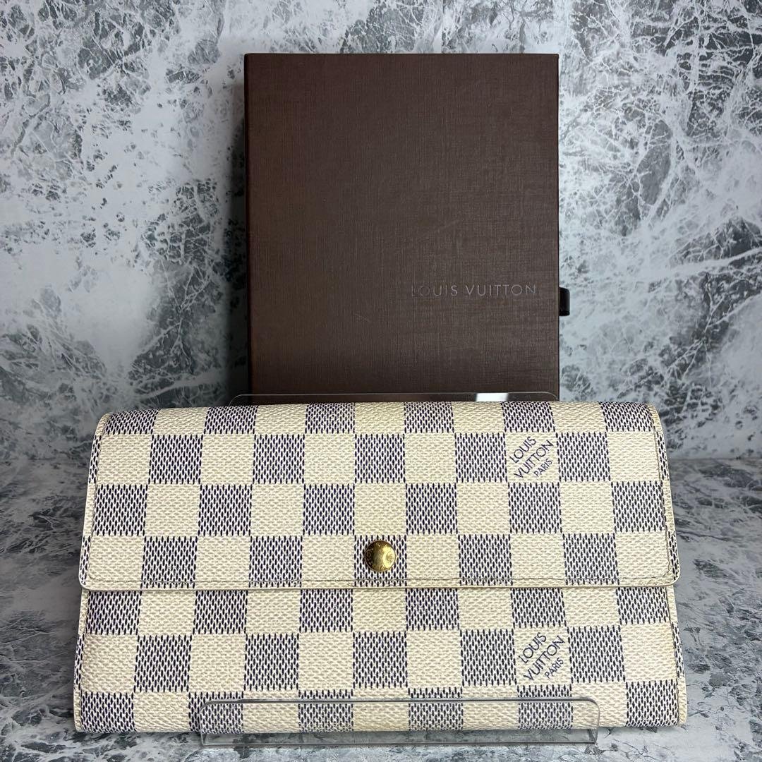 ✨LOUIS VUITTON✨　ルイヴィトン　長財布　ダミエ　アズール