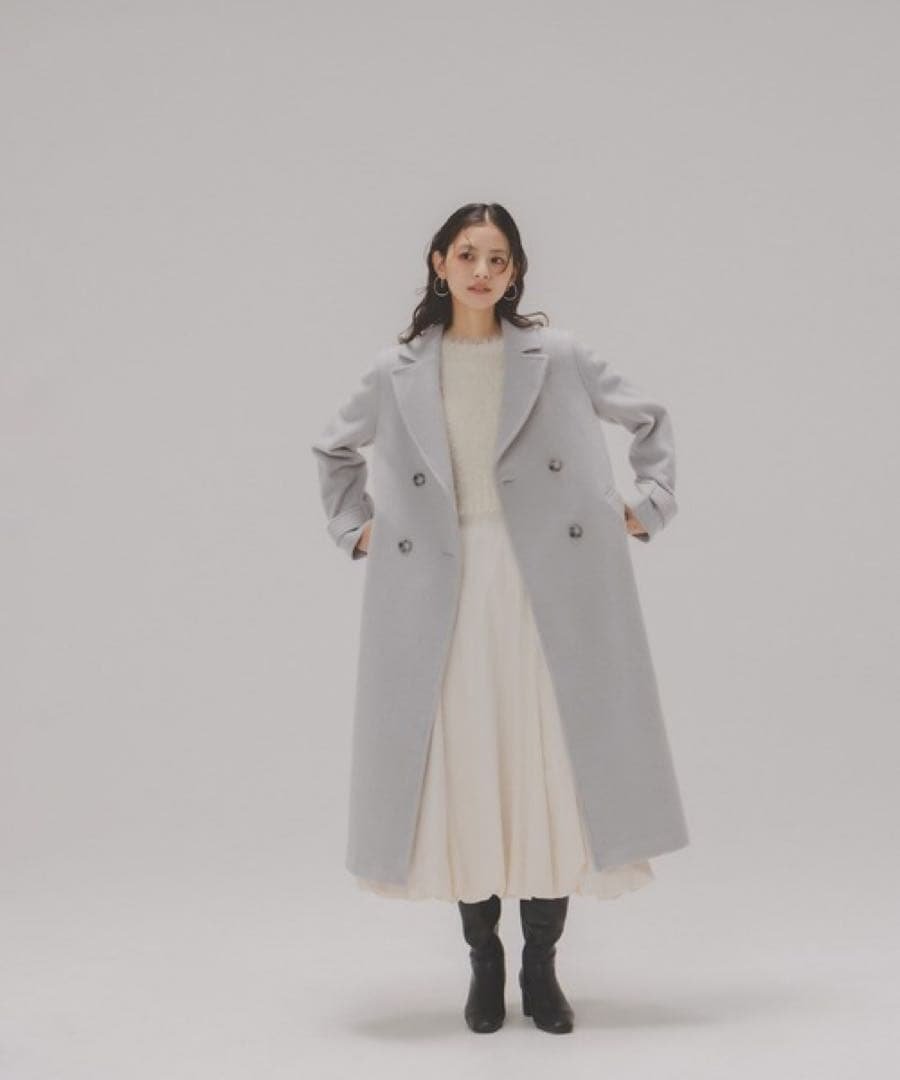 ◇ビッグカラーダブルチェスターコート