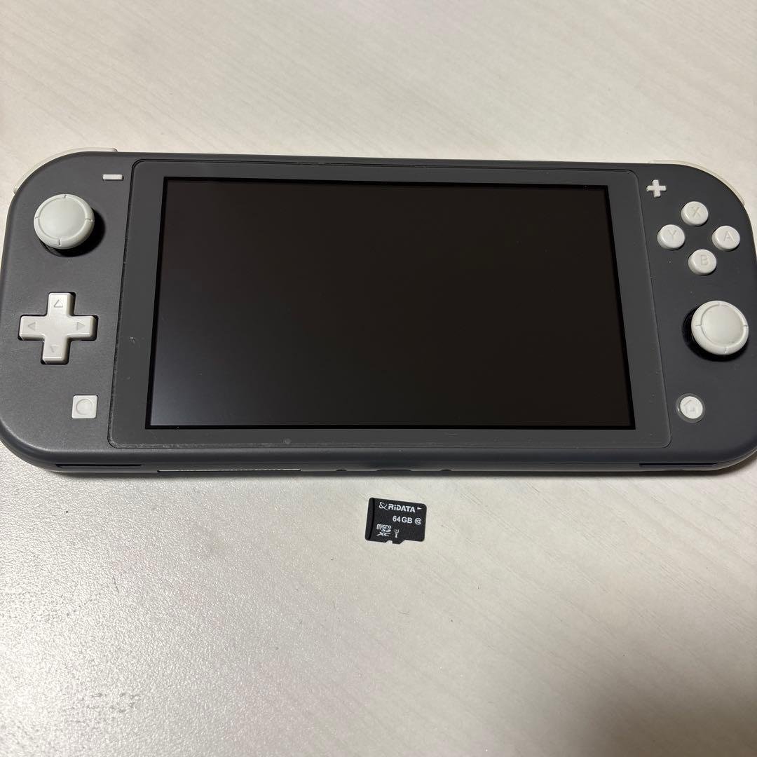 Nintendo Switch Lite グレー 本体 SDカード64GB