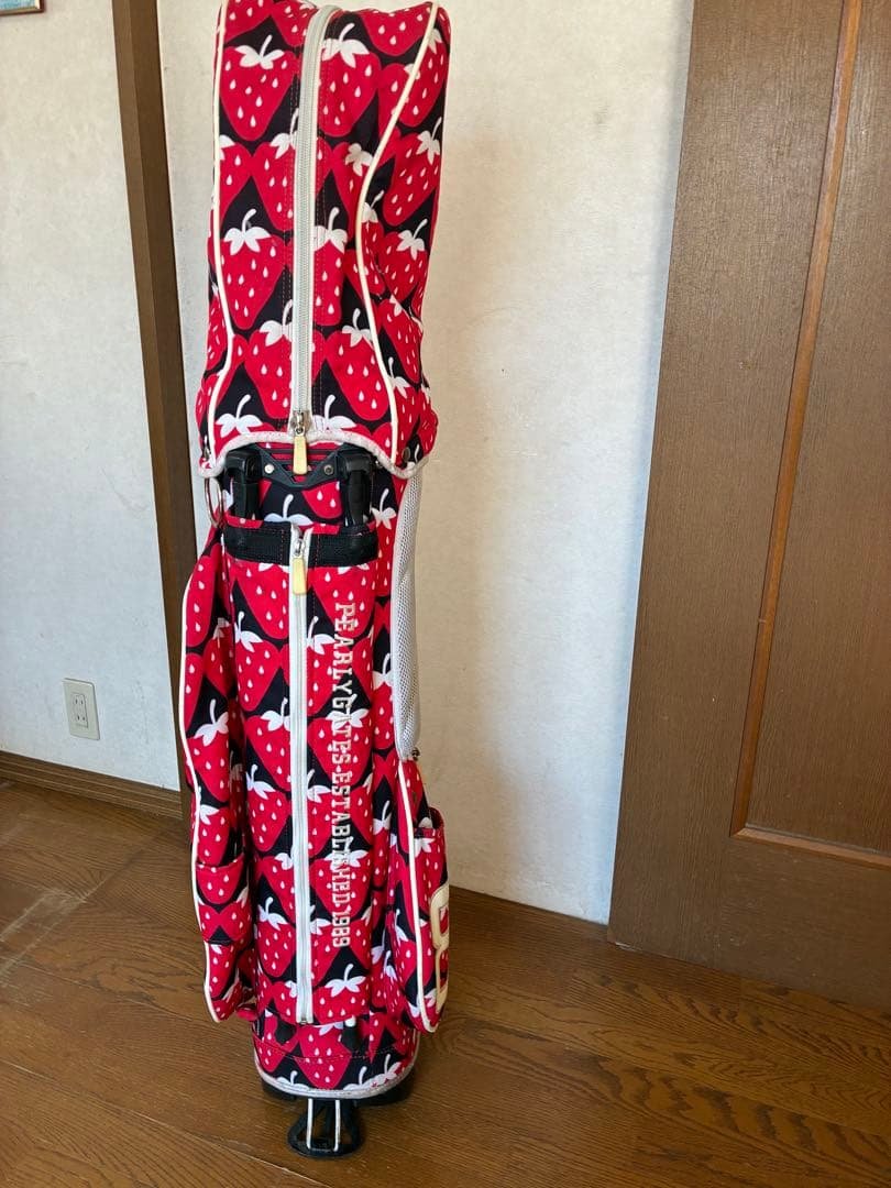 パーリーゲイツ　いちご柄 ゴルフバッグ 89 おまけ付き