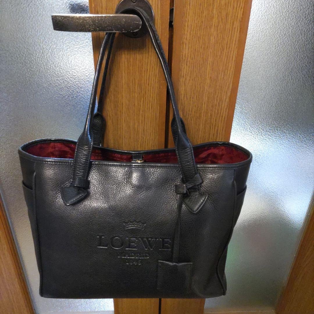 LOEWE ロエベ ヘリテージトートバッグ 黒 A4 訳アリ
