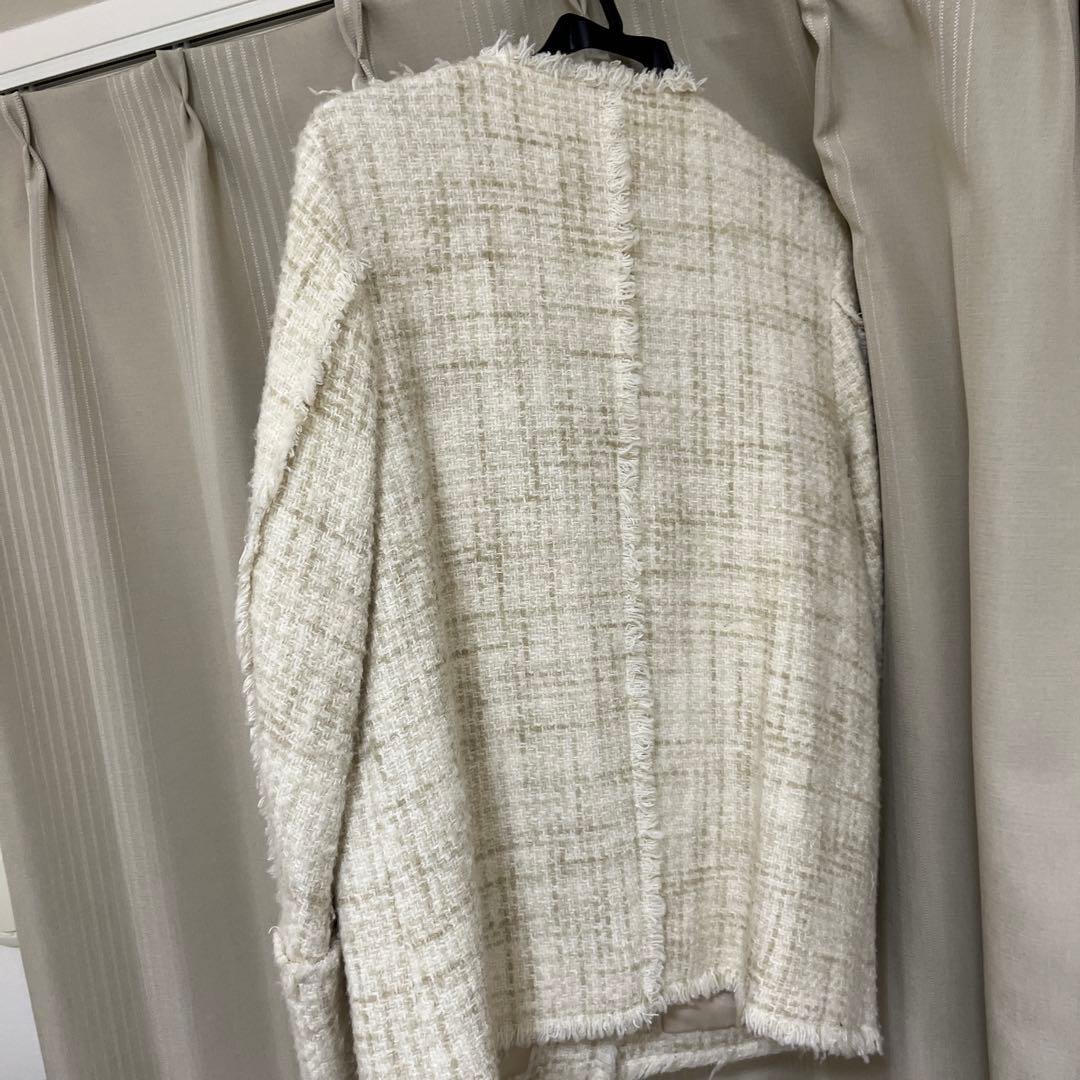 CLANE ノーカラーツイードジャケット サイズ1