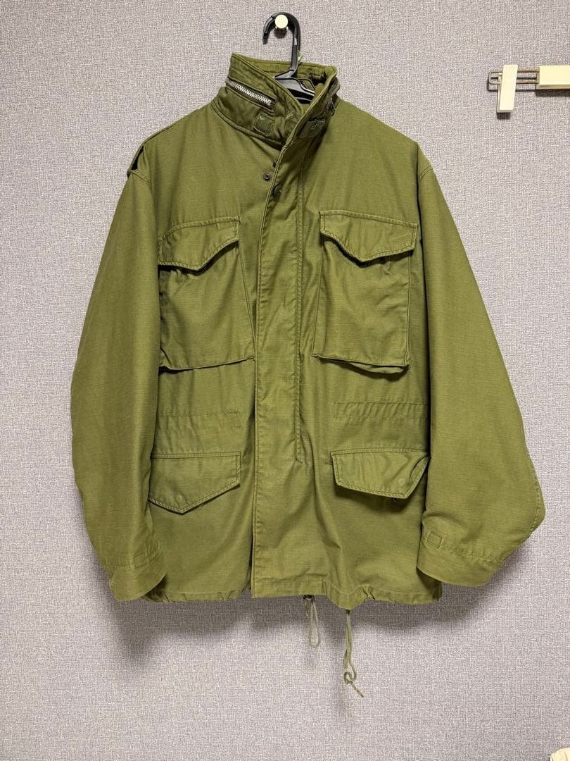 70s M-65 ヴィンテージ ミリタリージャケット m65 アルミジップ