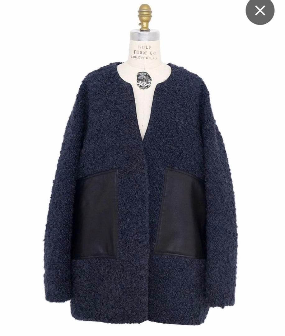 drawer レザーポケットジャケットコート　新品