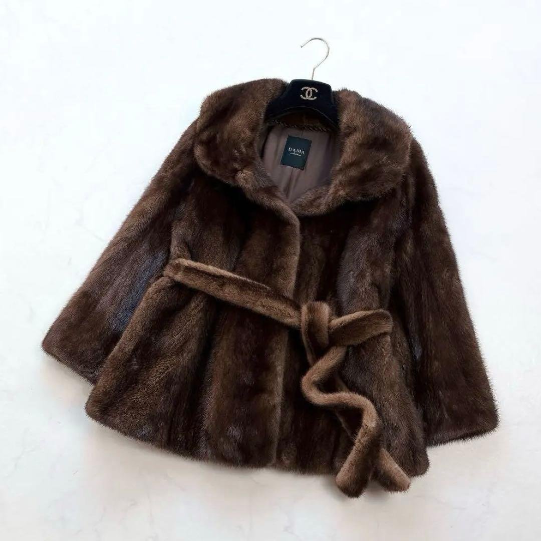 【DAMA collection】SAGA FURS 高級ミンクファーコート M
