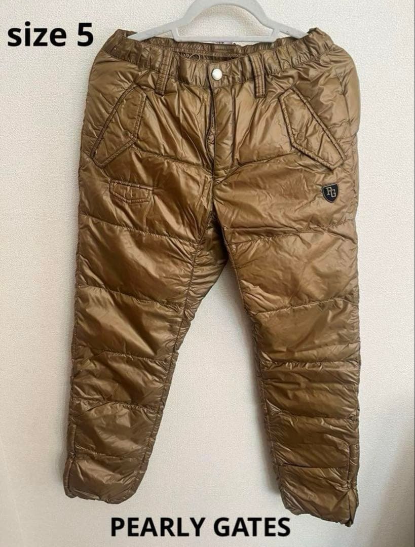 PEARLYGATES パーリーゲイツ メンズ 暖パン ダウンパンツ サイズ5