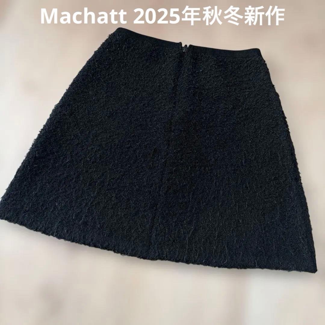 専用。machatt ブークレ ミニスカート 黒　完売品