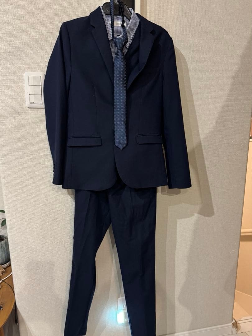 ZARA スーツ　セット　ネイビー 152