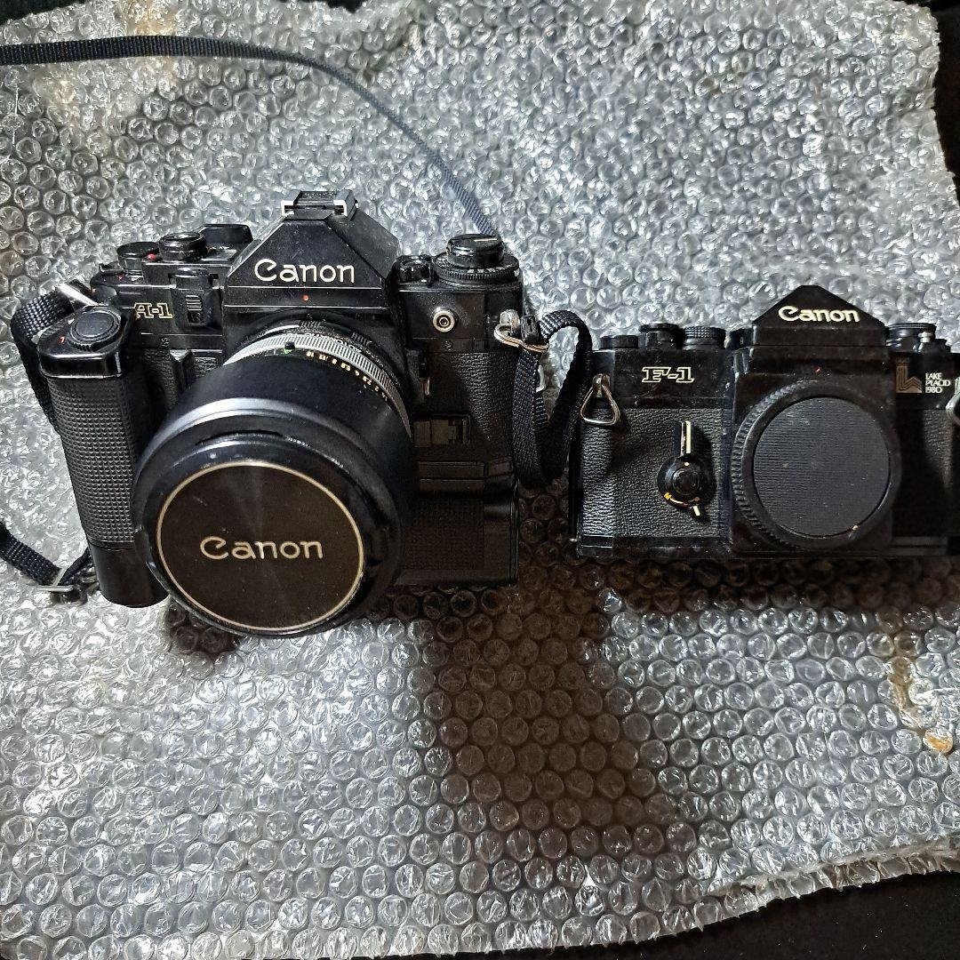 Canon A-1 & F-1 フィルムカメラセット　他付属品