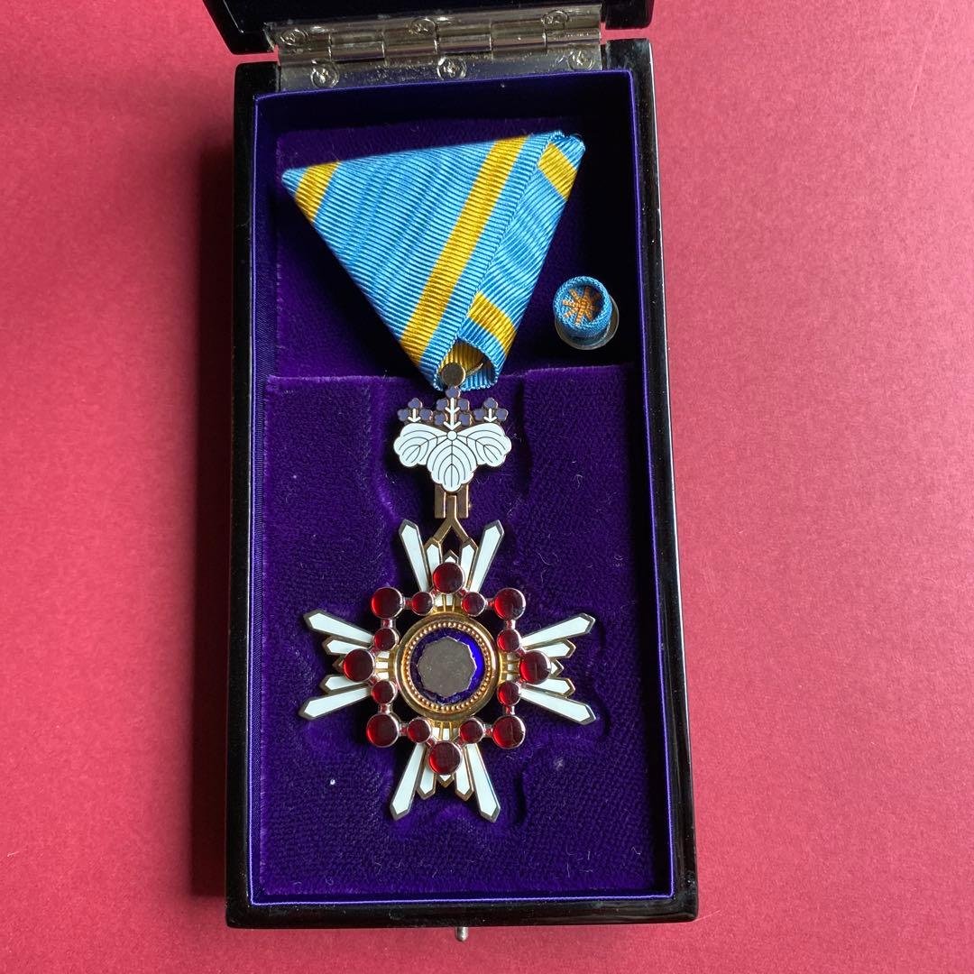 瑞宝双光章 瑞寳雙光章 略綬 勲章 元箱付