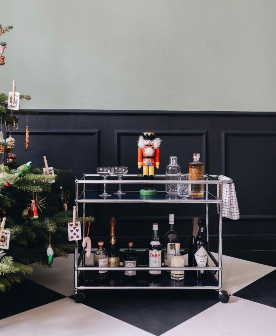 USM Haller ハラ－システム キッチンワゴン 色：グラファイトブラック