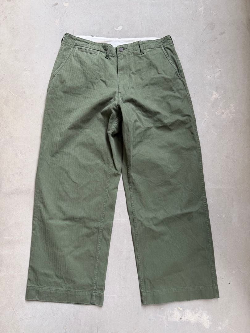 BEAMS PLUS MIL Trousers Herringbone パンツ