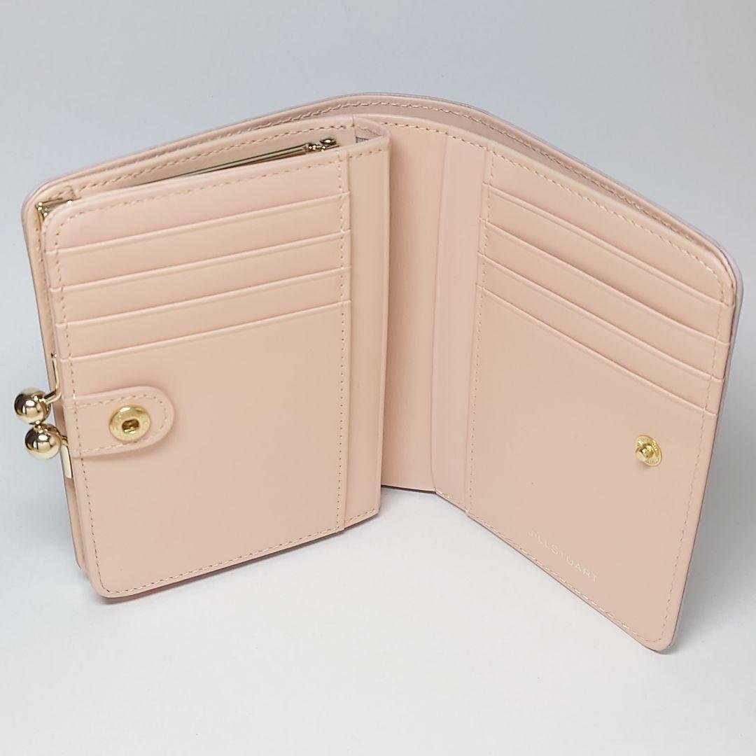 【新品タグ付き】ジルスチュアート グローリアがま口二つ折り財布 ラベンダー