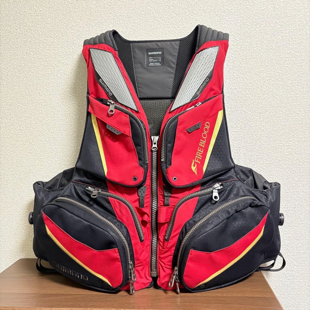 ⭐️美品⭐️ シマノ　ファイアブラッド　ライフジャケット　BOA調整機能付き