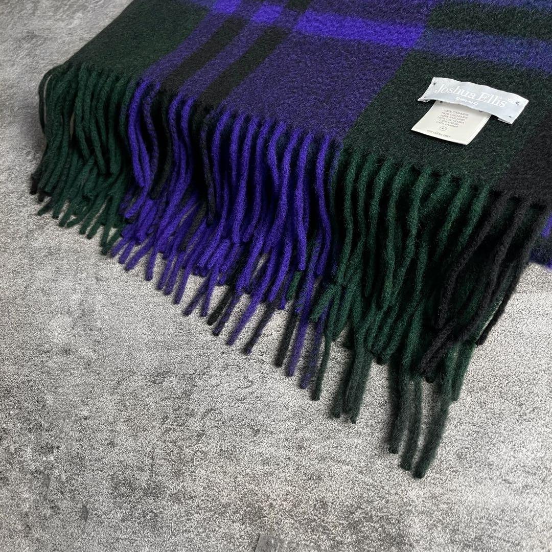 Joshua Ellis カシミヤ 大判 ストール ジョシュアエリス 英国製